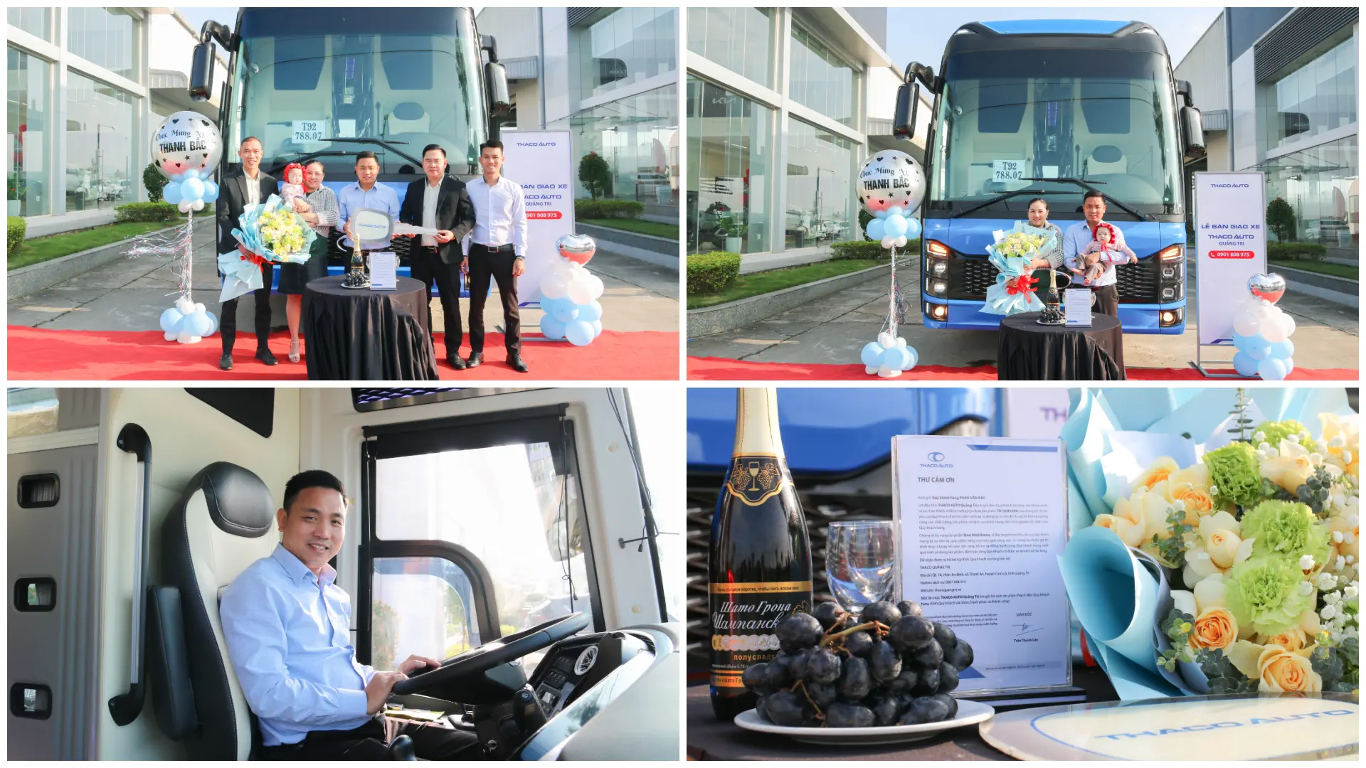 THACO AUTO Huế - Chi nhánh Quảng Trị bàn giao chiếc xe Bus New Mobihome thế hệ mới đầu tiên