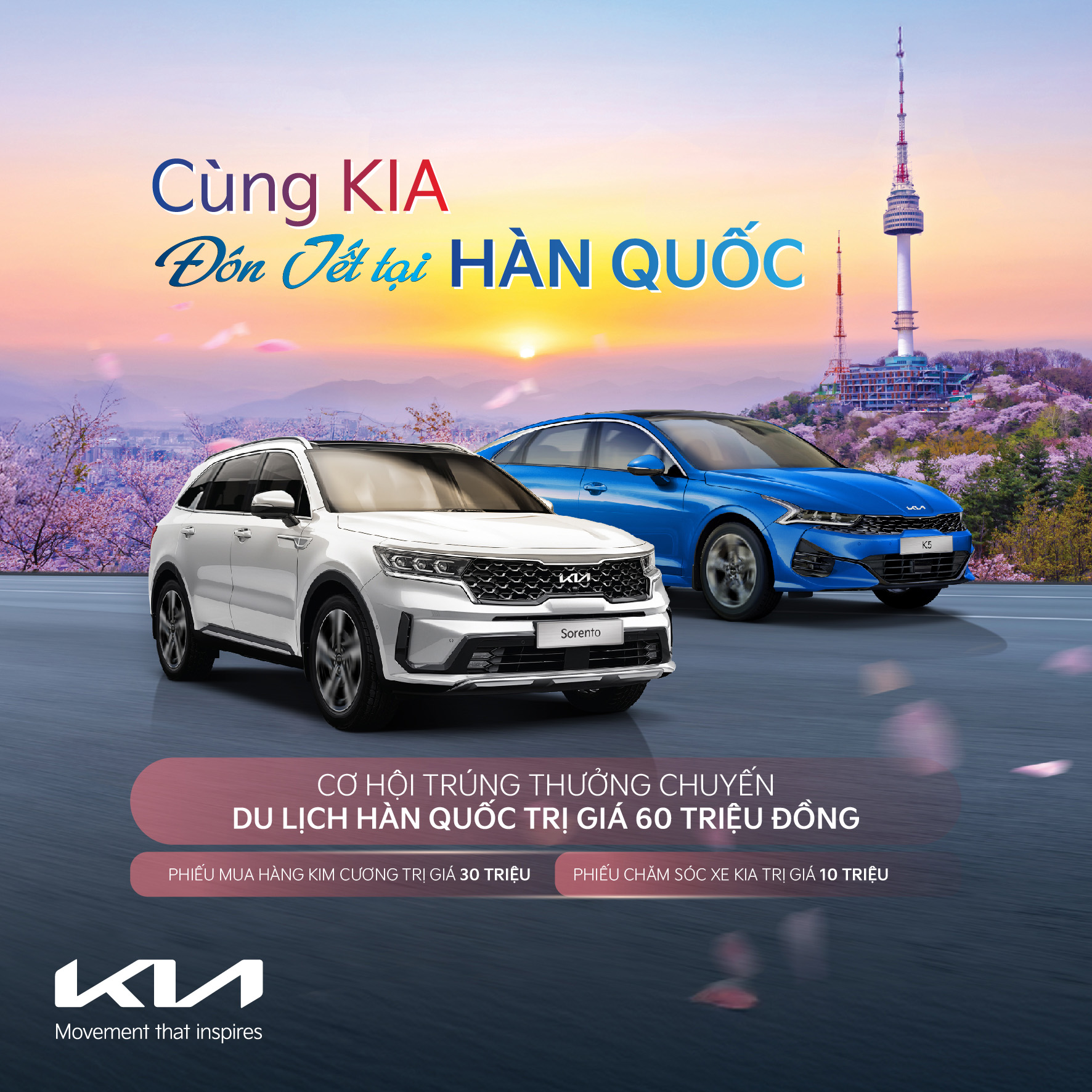 "Cùng Kia đón Tết tại Hàn Quốc" - Cơ hội vàng sở hữu xe sang, du xuân xứ sở Kim Chi cùng Thaco Auto Huế!