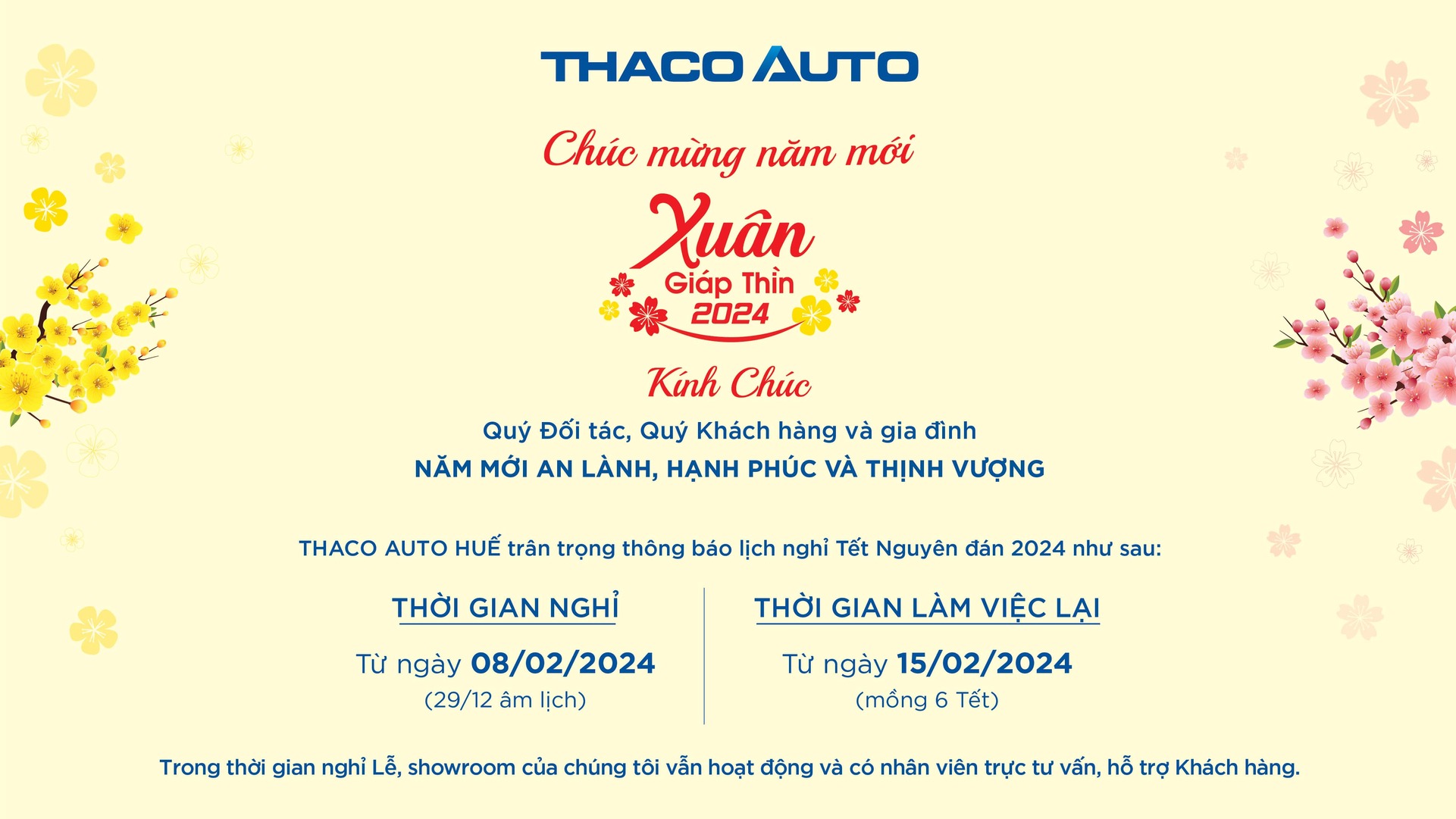 Thông tin cho khách hàng, đối tác về thời gian nghỉ Tết Nguyên Đán của Cty TT trên Zalo_Viber_Messenger-01-min